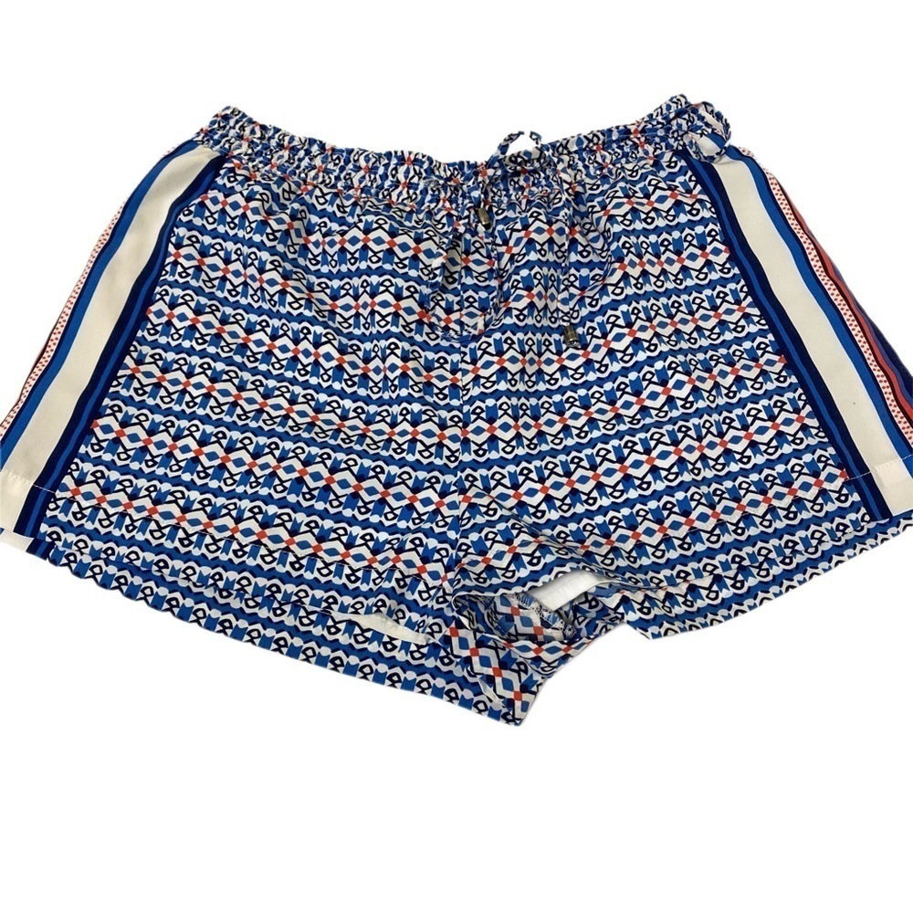 Skies are Blue Size S - Drawstring Short with Liner - Blue-White